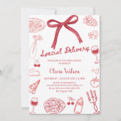 Special Delivery Baby Shower Party Einladung (Vorderseite)