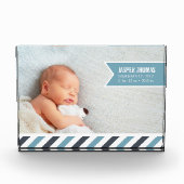 Special Delivery Blue | Baby Birth Stats & Fotoblock (Vorderseite)