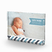 Special Delivery Blue | Baby Birth Stats & Fotoblock (Rechts)