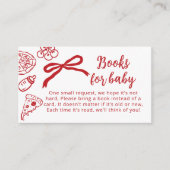 Special Delivery Books for baby Italian Bow Begleitkarte (Vorderseite)