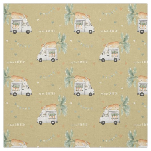 Special delivery bunny driver - My First Easter  Stoff (Muster)