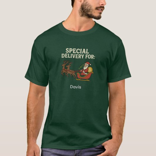 Special Delivery Crypto Santa T-Shirt (Vorderseite)