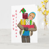 "Special Delivery for your" Weihnachtsgrüße-Karte Karte (Gelbe Blume)