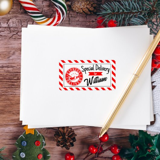 Special delivery from santa Christmas gift  Adressaufkleber