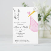 Special Delivery Girl Einladung (Stehend Vorderseite)