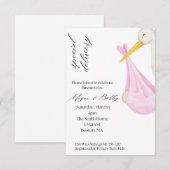 Special Delivery Girl Einladung (Vorne/Hinten)