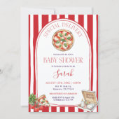 Special Delivery Italian Baby Shower Einladung (Vorderseite)