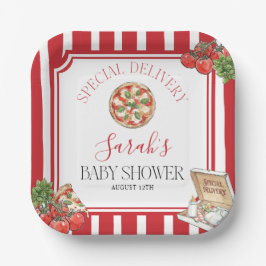 Special Delivery Italian Baby Shower  Pappteller
