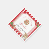 Special Delivery Italian Baby Shower  Serviette (Ecke)