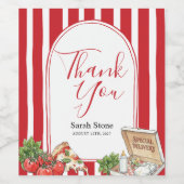 Special Delivery Italian Baby Shower  Weinetikett (Einzelnes Label)