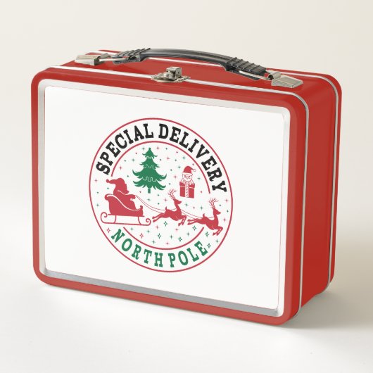 Special Delivery Nord Pole Metall Brotdose (Vorderseite)