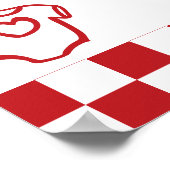 Special Delivery Pizza Baby Shower Welcome Poster (Ecke)