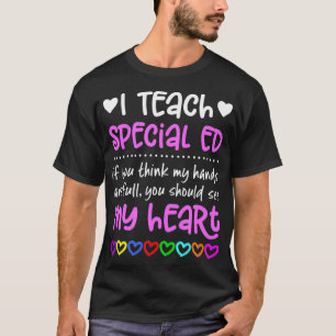 Special Ed Teacher T-Shirt Geschenkhandschuhe Voll