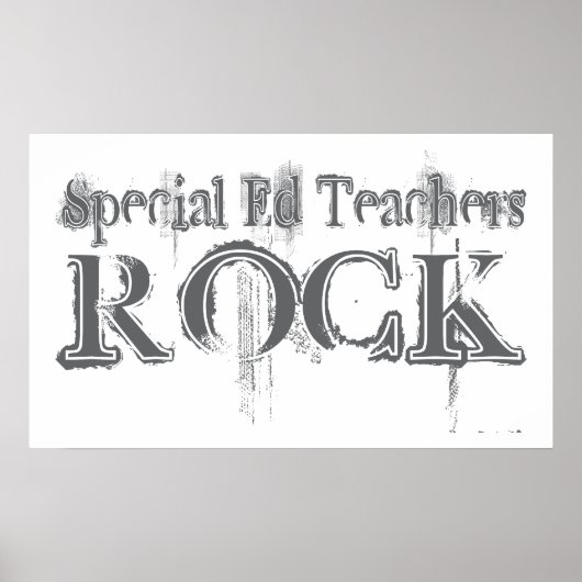 Special Ed Teachers Rock Poster (Vorne)