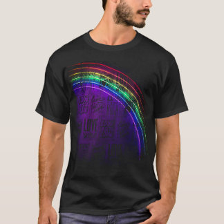 Special Edition Attraktiver Rainbow Style T - Shir T-Shirt