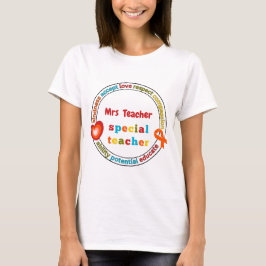Special Education Motivational SPED Teacher Name T-Shirt