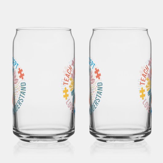 Special Education SPED Teacher Autism Sunflower Dosenglas (Rechts)