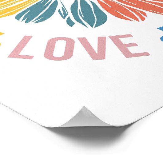 Special Education SPED Teacher Autism Sunflower Poster (Ecke)