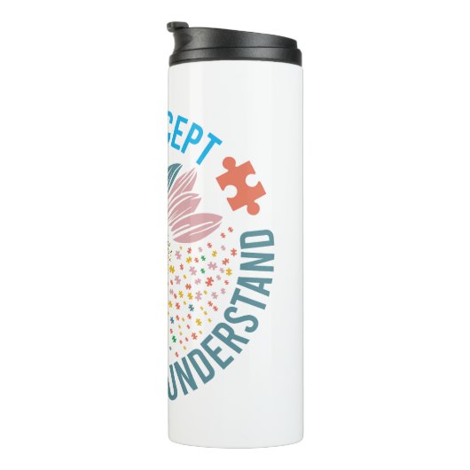 Special Education SPED Teacher Autism Sunflower Thermosbecher (Nach rechts gedreht)