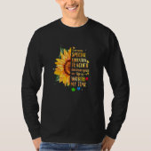 Special Education Teacher Sunflower Autism Awarene T-Shirt (Vorderseite)