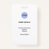 Special Event Guest Press Employee I.D. Badge Ausweis (Rückseite)