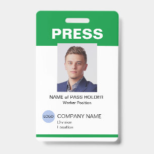Special Event Guest Press Mitarbeiter I.D. Abzeich Ausweis
