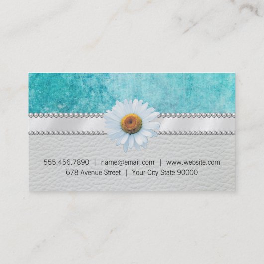 Special Events Classic Blue Grunge Visitenkarte (Rückseite)