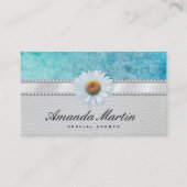 Special Events Classic Blue Grunge Visitenkarte (Vorderseite)