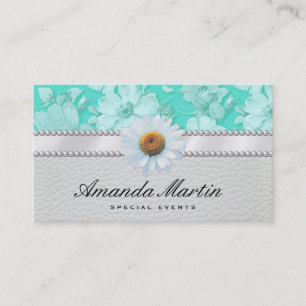 Special Events Classic Green Floral Visitenkarte