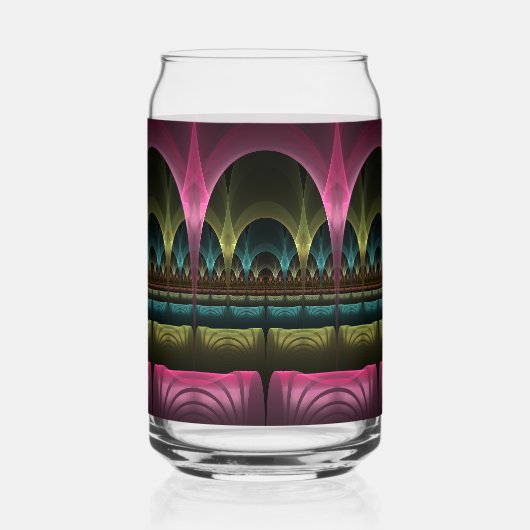 Special Fantasy Pattern Abstract Colorful Fractal Dosenglas (Rückseite)