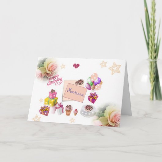 Special Festive Happy Birthday Card Karte (Vorderseite)