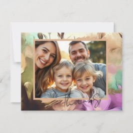 Special Floral Foto Dankeschön Karte