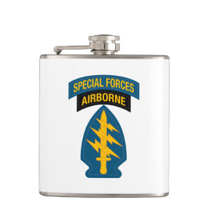 Special Forces-Abzeichen Airborne Tab Flachmann