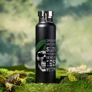 Special Forces Brotherhood Veteran Schädel Trinkflasche