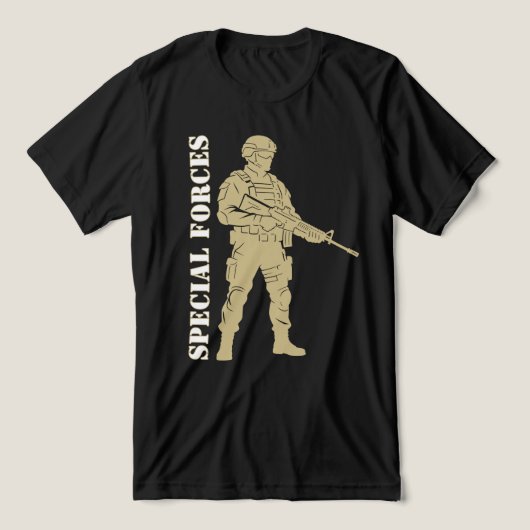 Special Forces - Elite Military Operator Tri-Blend Shirt (Design Vorderseite)