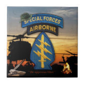 Special Forces Green Berets sf sfg sof sog Fliese (Vorderseite)