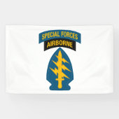 Special Forces insignia Airborne Tab Banner (Horizontal)
