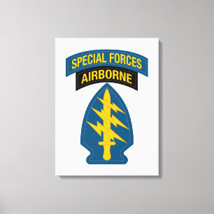 Special Forces insignia Airborne Tab Leinwanddruck