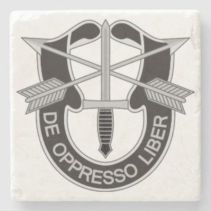 Special Forces SF De Oppresso Liber Steinuntersetzer