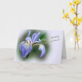 Special Friend Birthday Blue Flag Iris Wildblume Karte (Gelbe Blume)