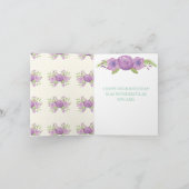 Special Friend Birthday Card - Aquarellfarben-Blum Karte (Innenseite)