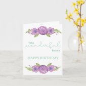 Special Friend Birthday Card - Aquarellfarben-Blum Karte (Gelbe Blume)