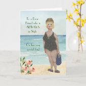 Special Friend immer in Style Glam Card Karte (Gelbe Blume)