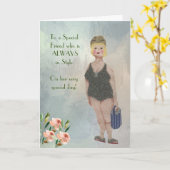 Special Friend immer in Style Glam Karte (Gelbe Blume)