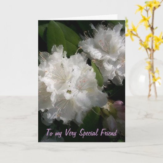 Special Friend Karte (Gelbe Blume)