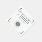 Special Friend Luncheon Napkin in Blue Serviette (Ecke)