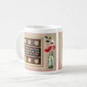 Special Friend Message Floral Bouquet Kaffeetasse (Vorderseite Links)