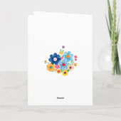 Special Friend Teacup & Flower Birthday Karte (Rückseite)