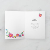 Special Friend Teacup & Flower Birthday Karte (Innenseite)