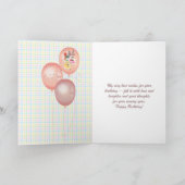 Special Friend Watercolor Floral Birthday Wishes Karte (Innenseite)